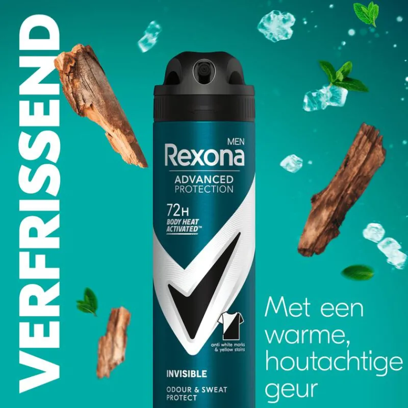 Rexona Men Advanced Protection Invisible B&W Deodorant Spray 150 ML
