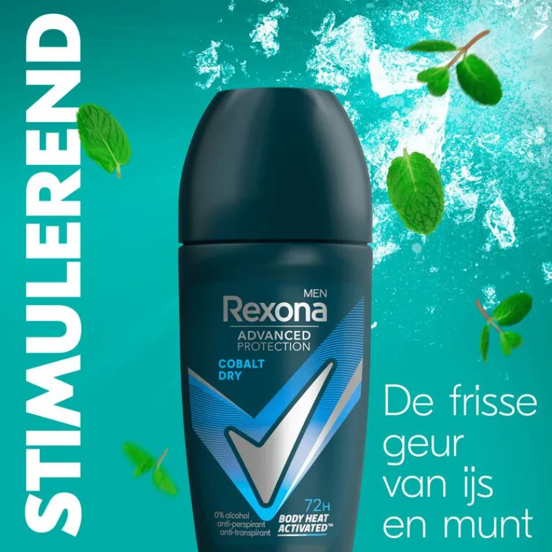 Rexona Men Advanced Protection Cobalt Dry Deodorant Roller 50 ML
