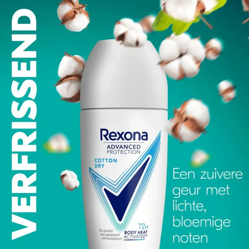 Rexona Woman Advanced Protection Cotton Dry Deodorant Roller 50 ML