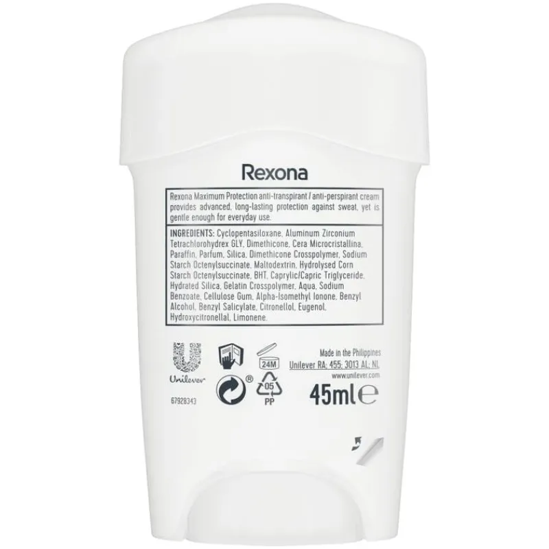 Rexona Woman Maximum Protection Confidence Deodorant Stick 45 ML