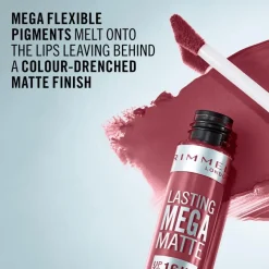 Rimmel London Lasting Mega Matte Liquid Lipstick 600Coral Sass