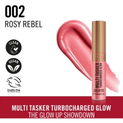 Rimmel London Multi Tasker Turbocharged Glow Liquid Illuminator Blush - Roze -