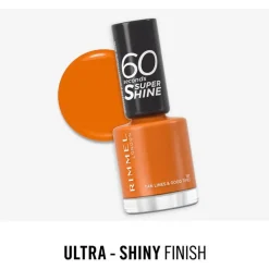 Rimmel London 60 Seconds Supershine Nagellak - Oranje - 151 Tan Lines & Good Times