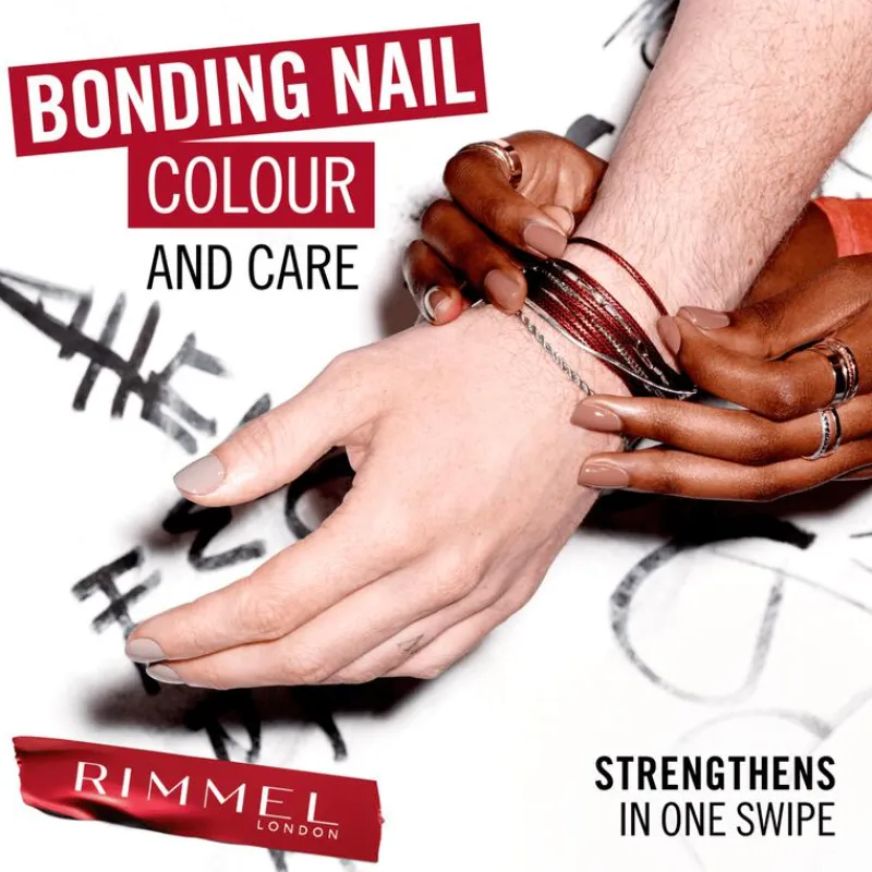 Rimmel London Wonder'Bond Care+Color Nagellak - Taupe -