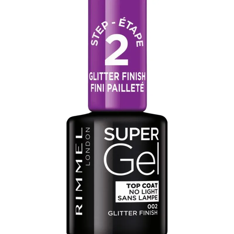 Rimmel London Rimmel SuperGel Top Coat Nail Polish Lacquer Top Coat Glitter Effect 002 12 ML