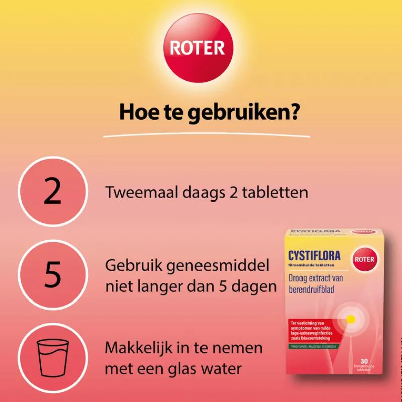 Roter Cystiflora 30 tabletten
