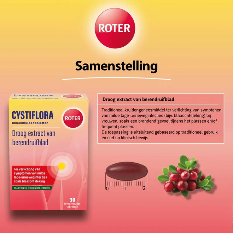Roter Cystiflora 30 tabletten