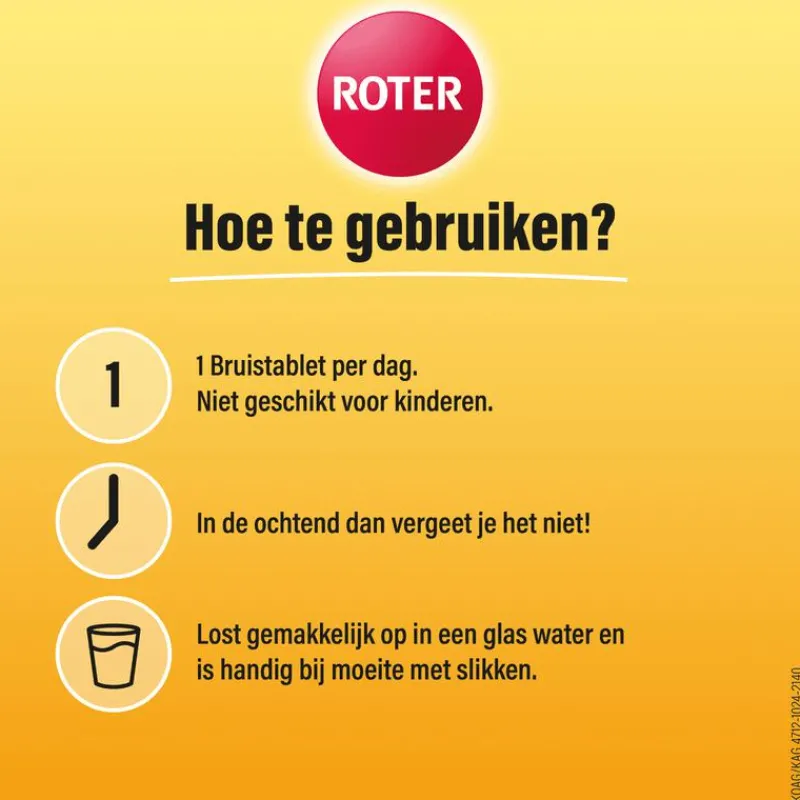 Roter Vitamine C Bruis 1000 mg Abrikoos-Sinaasappel 20 bruistabletten
