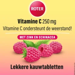 Roter Vitamine C Forte Weerstand Framboos 75 tabletten