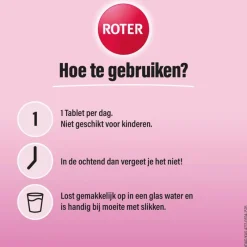 Roter Vitamine C 1000mg Bruistabletten Appel/Zwarte Bes15 stuks