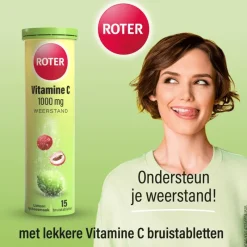 Roter Vitamine C 1000mg Bruistabletten Lime/Lychee15 stuks