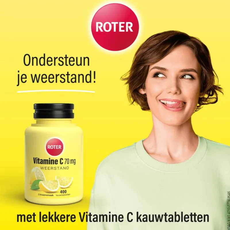 Roter Vitamine C 70 mg citroen 400 kauwtabletten