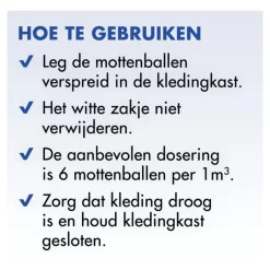 Roxasect Mottenballen 20 stuks
