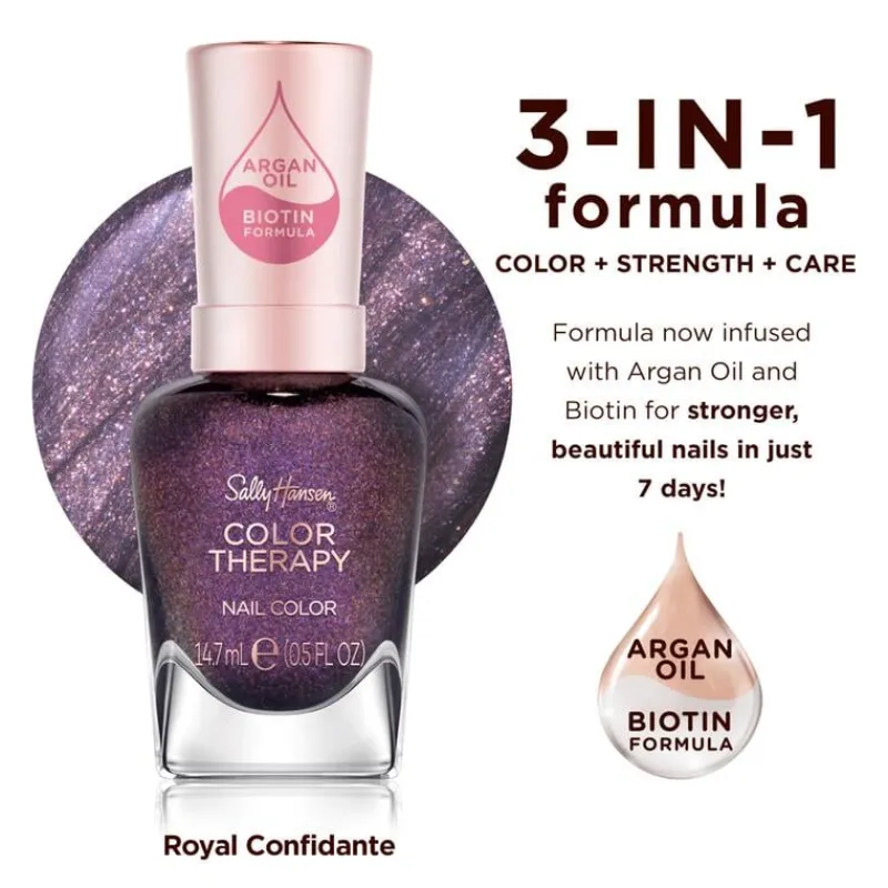 Sally Hansen Color Therapy Nagellak - Paars - 390 RoyalConfidante