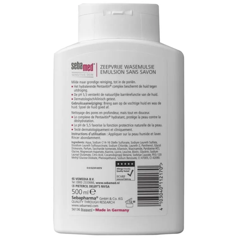 Sebamed Zeepvrije Wasemulsie 500 ML
