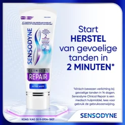 Sensodyne Clinical Repair Active White Tandpasta - 75ML