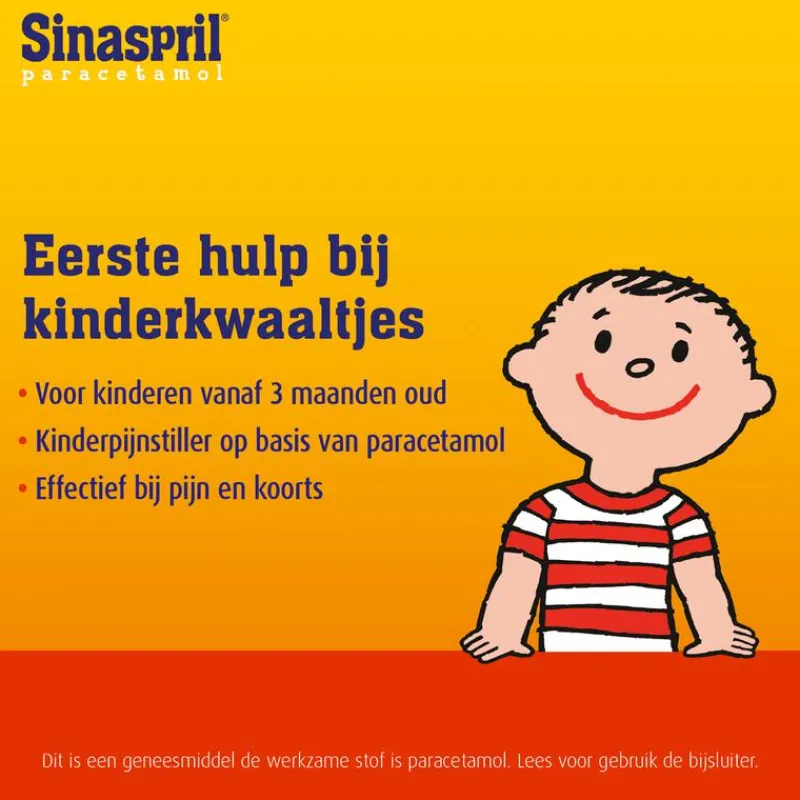 Sinaspril Paracetamol Kauwtabletten 10 stuks