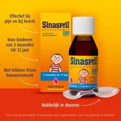 Sinaspril Vloeibaar paracetamol 120 mg 100 ML