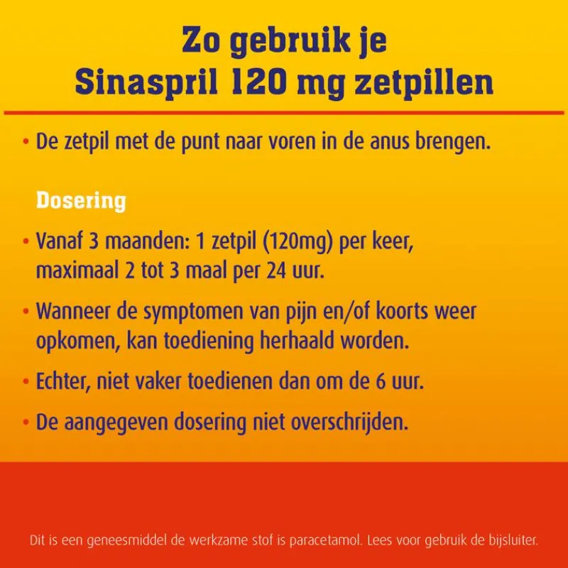 Sinaspril Zetpillen 120 mg
