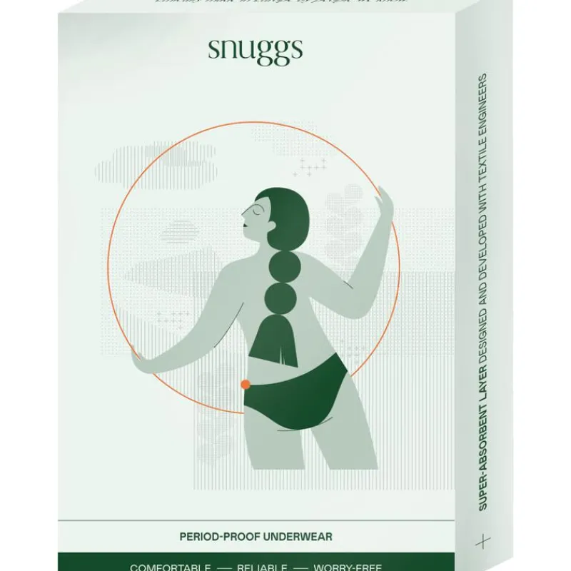 Snuggs period underwear Active highrise light black L