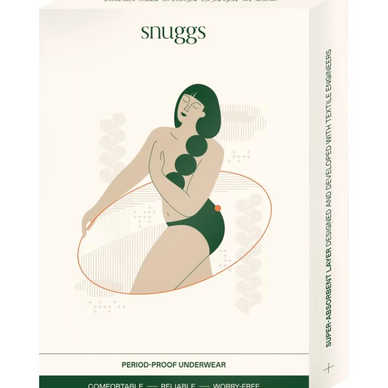 Snuggs period underwear Brazilian light black L