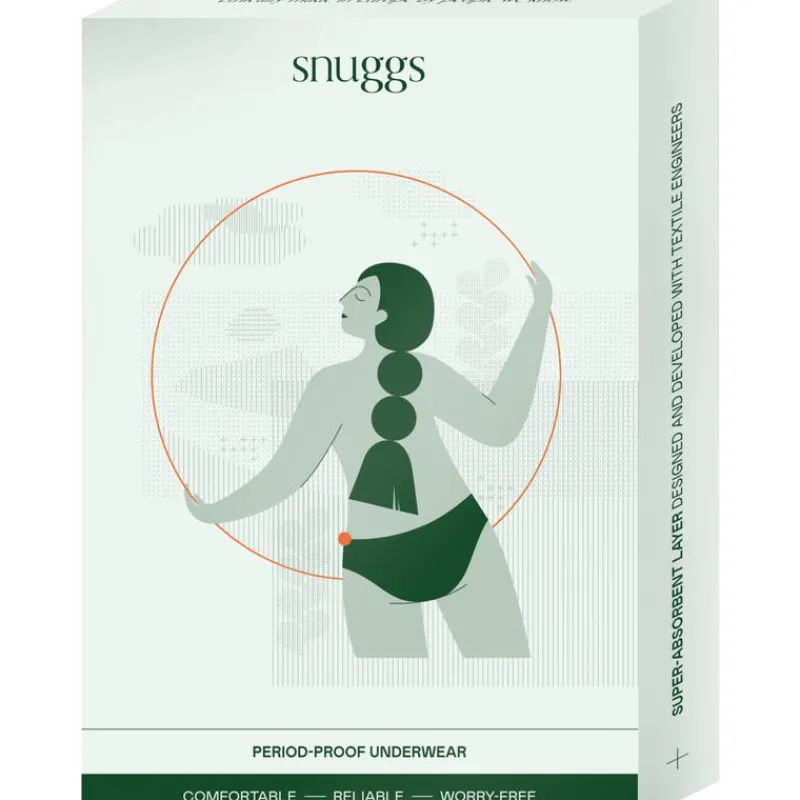 Snuggs period underwear Brazilian light black L