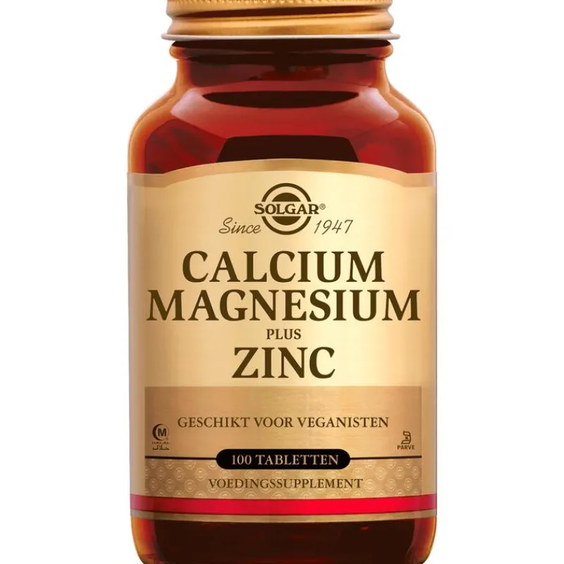 Solgar Calcium Magnesium plus Zinc 100 tabletten