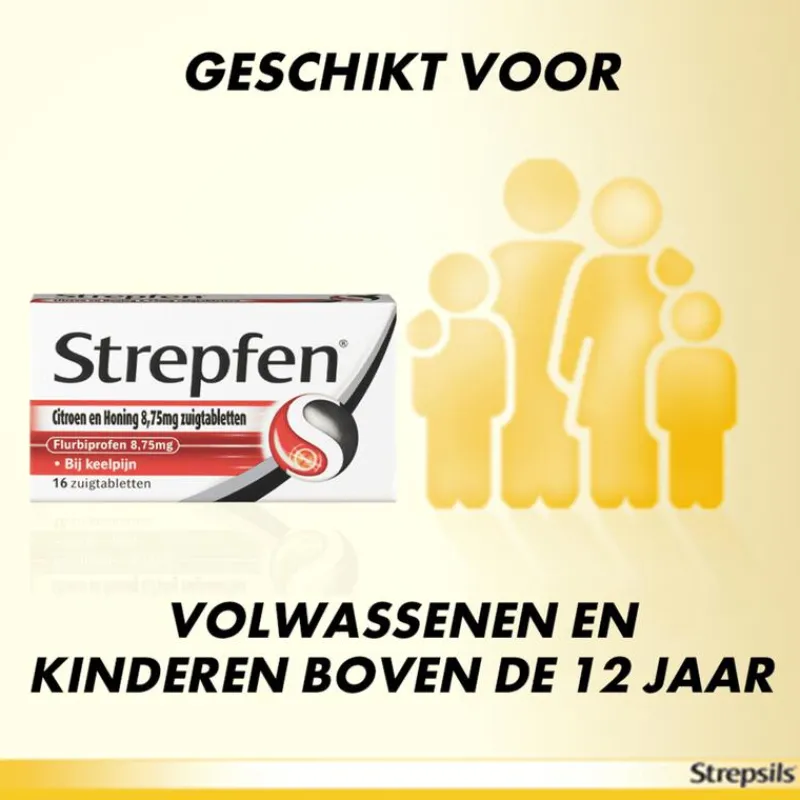 Strepfen Citroen & Honing 8,75 mg Zuigtabletten 16 Stuks