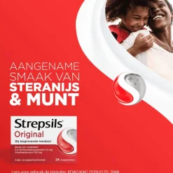 Strepsils zuigtabletten normaal 24 stuks
