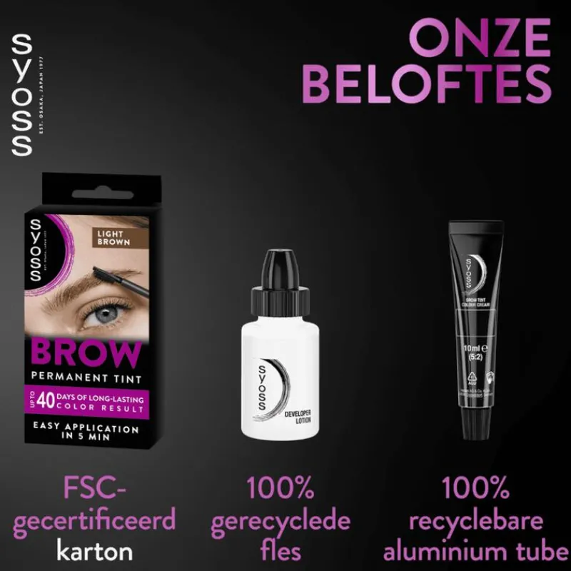 Syoss Browtint Wenkbrauw verf Lichtbruin