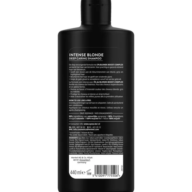 Syoss Intense Blonde Shampoo 440 ML