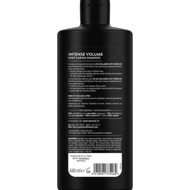 Syoss Intense Volume Shampoo 440 ML