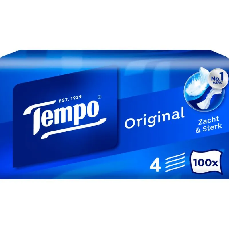 Tempo Original Box 4 Laags Zakdoekjes 100 stuks