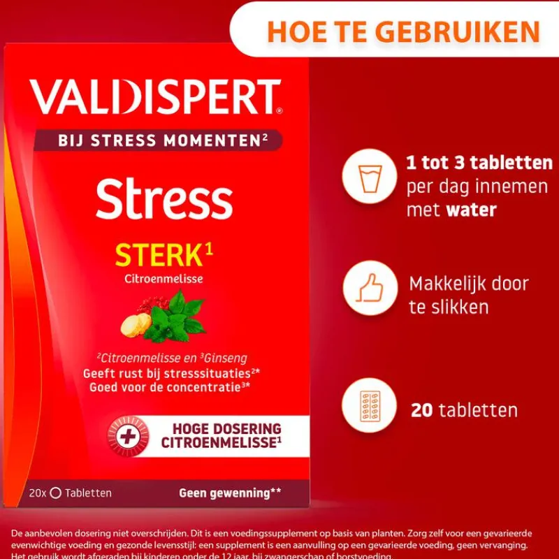 Valdispert Stress Moments Sterk 20 tabletten