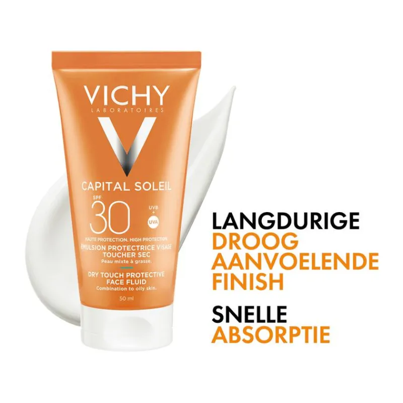 Vichy Capital Soleil Dry Touch Zonnecrème Gezicht SPF30 50 ML