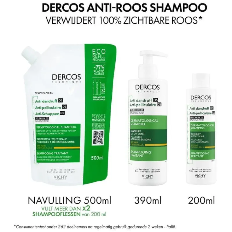 Vichy Dercos Anti-Roos Shampoo Droog Haar 200 ML