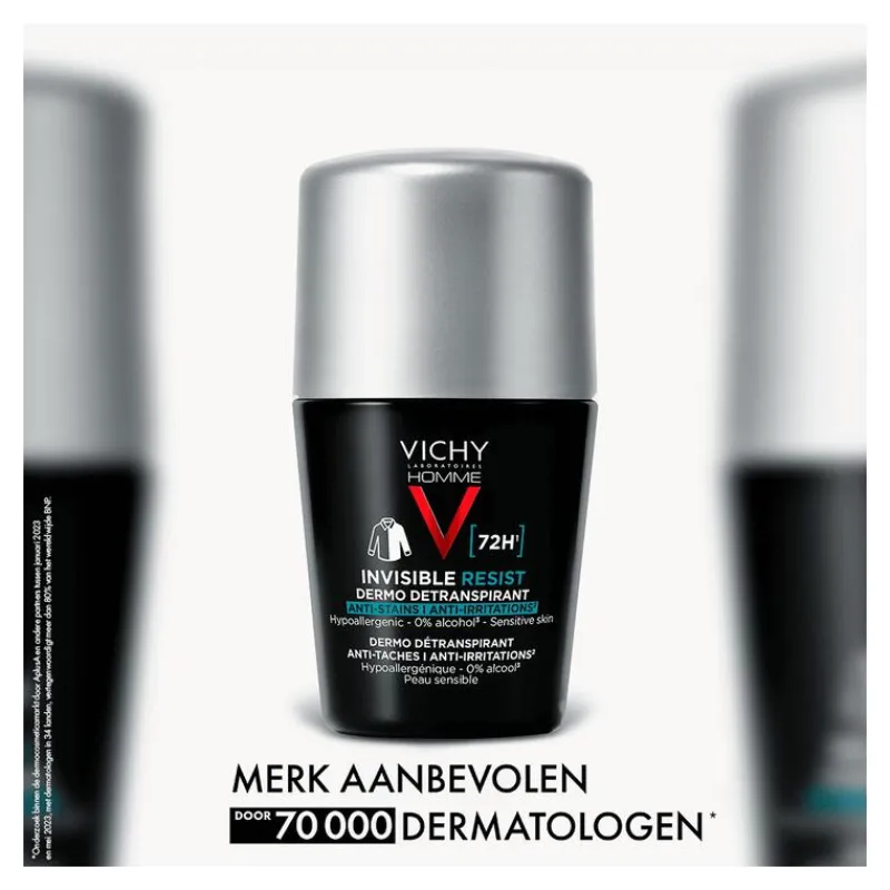 Vichy Homme Deodorant Invisible Resist 72u