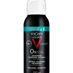 Vichy Homme Deodorant Spray Compressed 100 ML