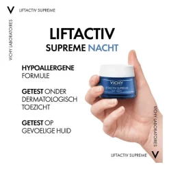 Vichy Liftactiv Supreme Nachtcrème Droge Huid 50 ML