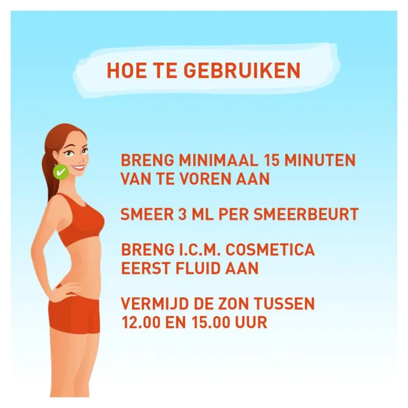 Vision Zonnebrand Face Fluid SPF30 50 ML