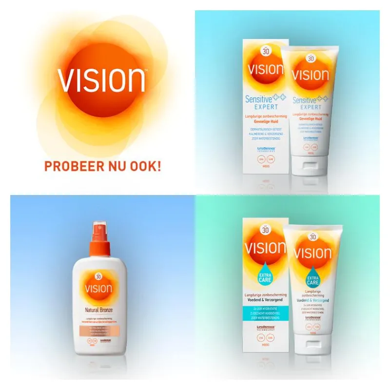 Vision Zonnebrand Face Fluid SPF30 50 ML