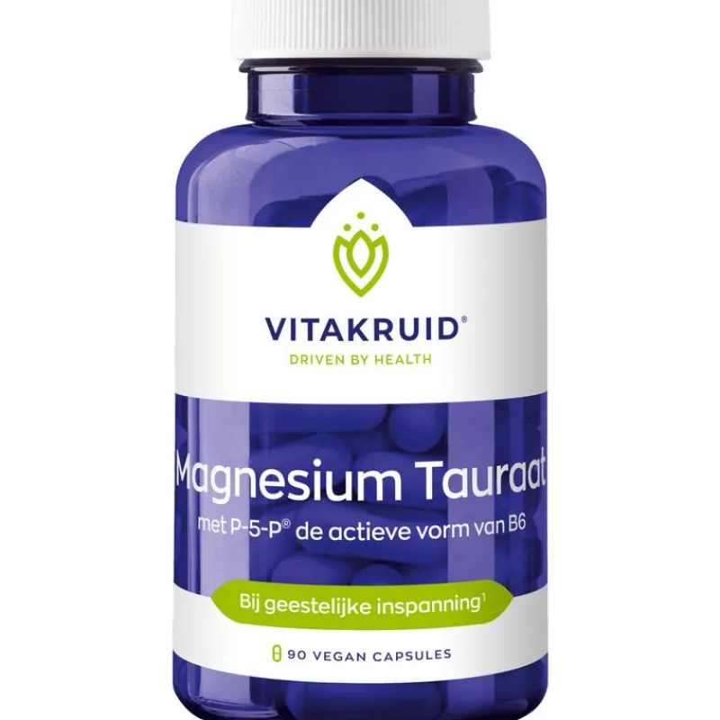 Vitakruid Magnesium Tauraat met P-5-P® - 90 vegan capsules