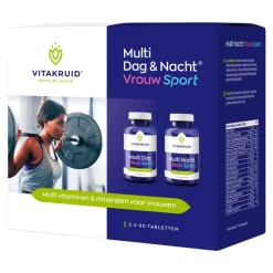 Vitakruid Multi Dag & Nacht Vrouw Sport 2 x 90 tabletten