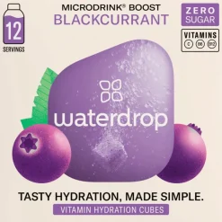Waterdrop Microdrink Boost Black Currant 12 stuks