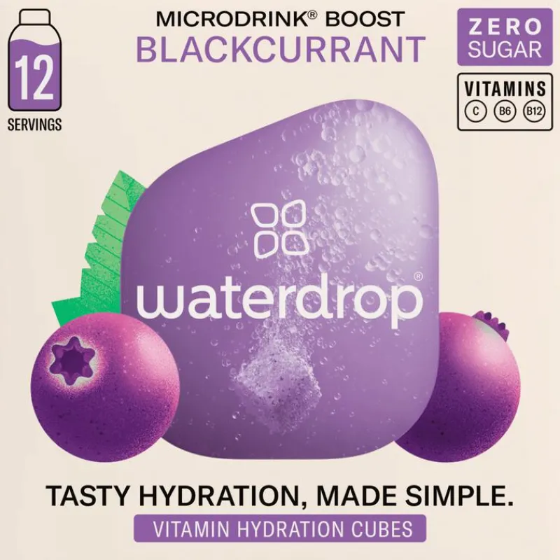 Waterdrop Microdrink Boost Black Currant 12 stuks