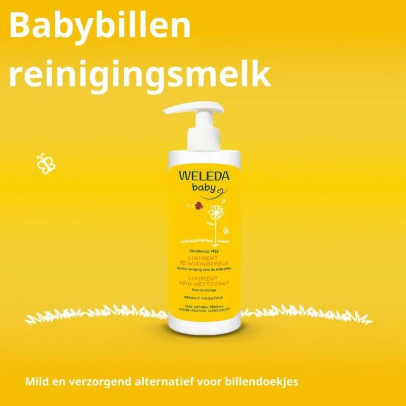 Weleda Calendula Liniment Babybillen Reinigingsmelk 400 ML