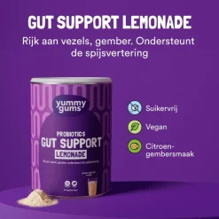 Yummygums Gut Support Lemonade Suikervrij 240 GR